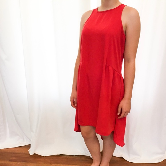 Red high low dress - Picture 4 of 8